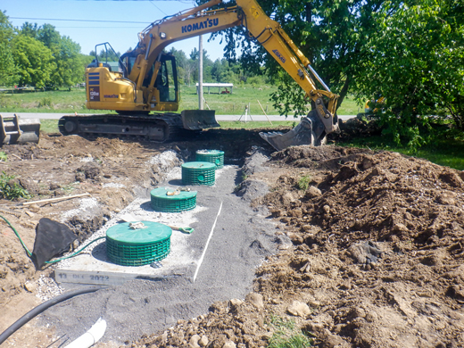 bionest en beton installation